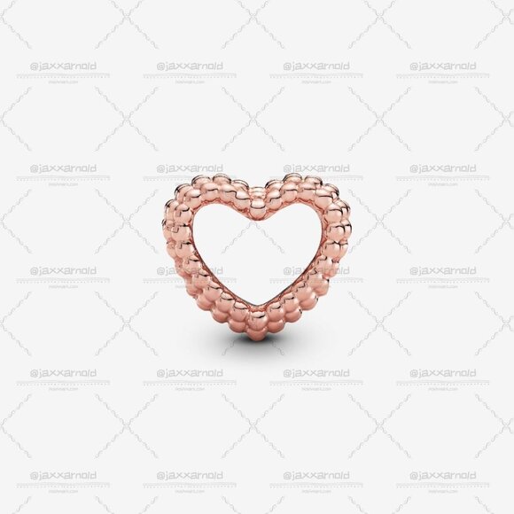 Pandora Beaded Open Heart Charm - Picture 2 of 4